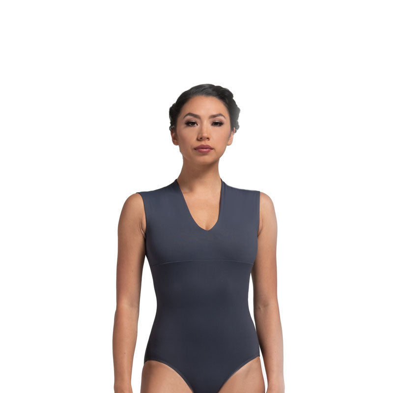 ANGELES V-Neck Open Back Leotard