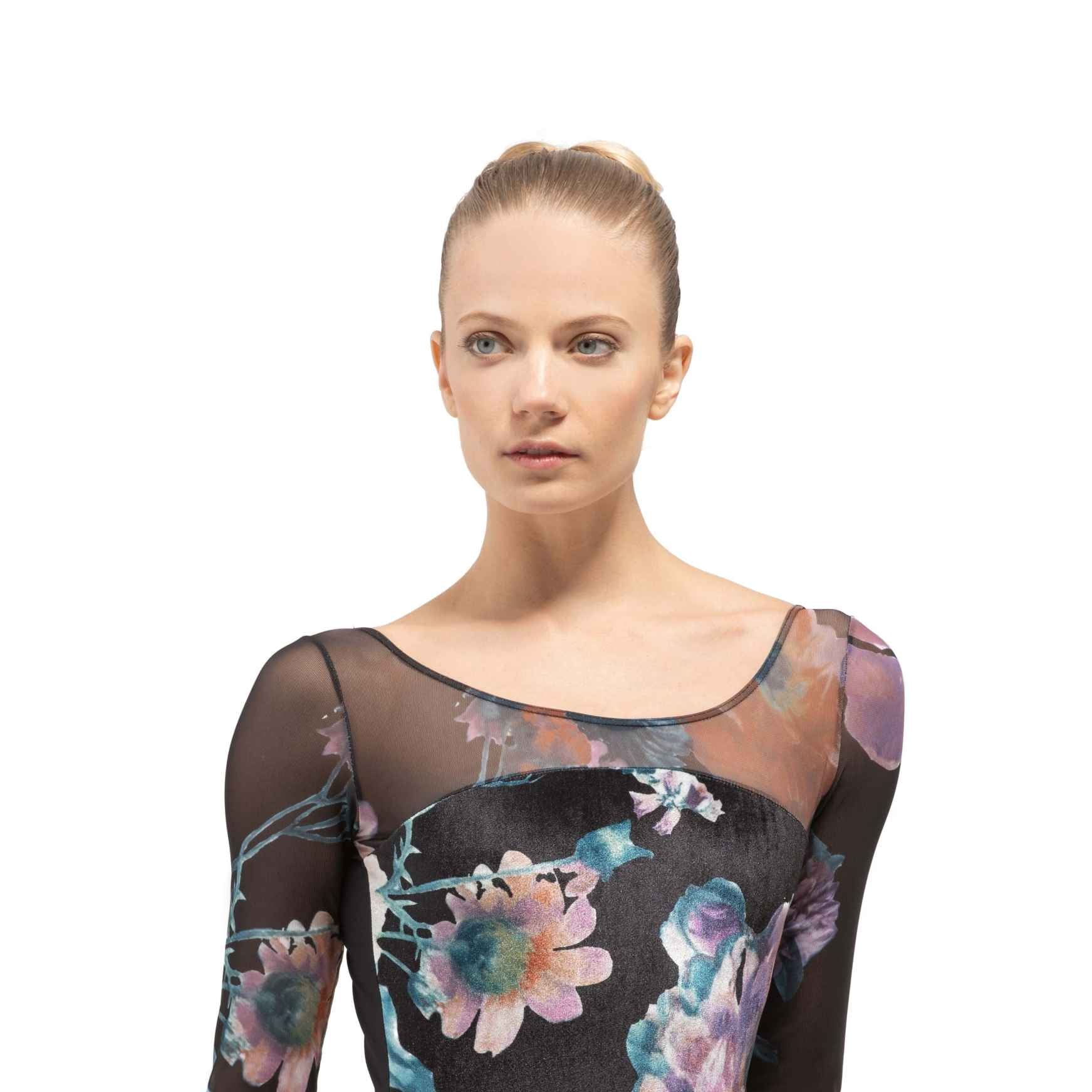 DARCY Long Sleeve Low Back Leotard