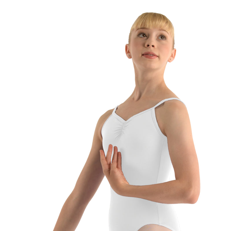 CAPUCINE Pinch Front Camisole Leotard