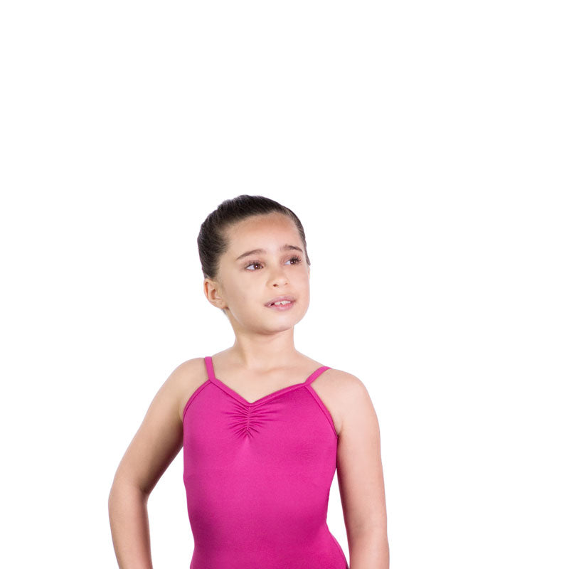 CAPUCINE Pinch Front Camisole Leotard