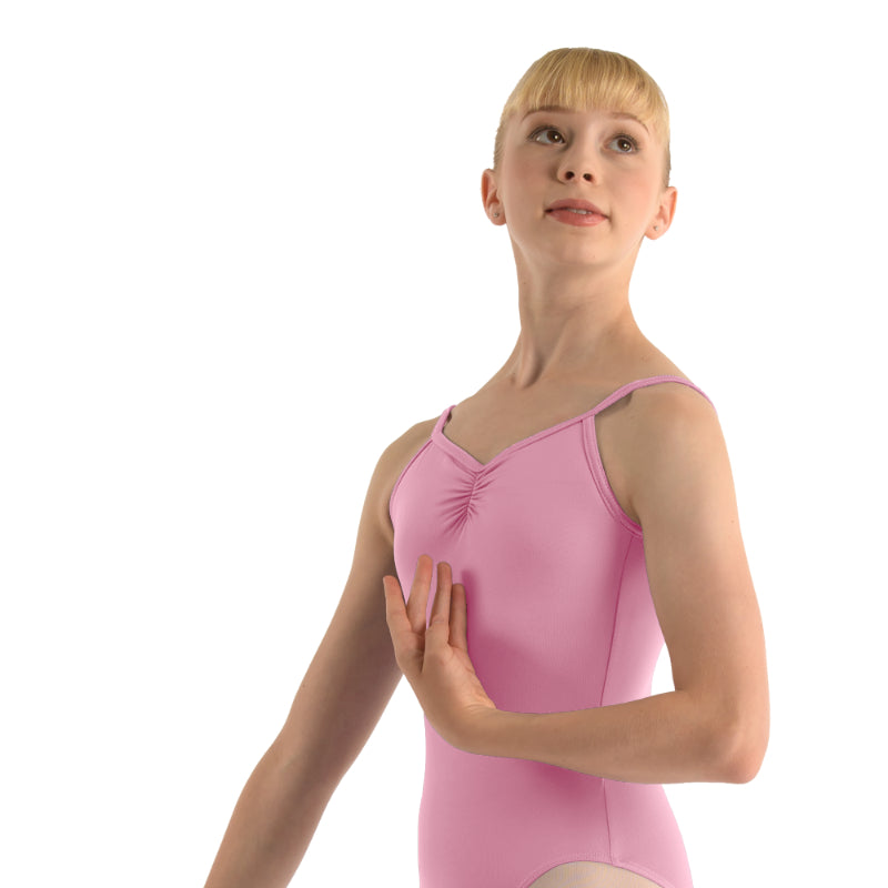 CAPUCINE Pinch Front Camisole Leotard