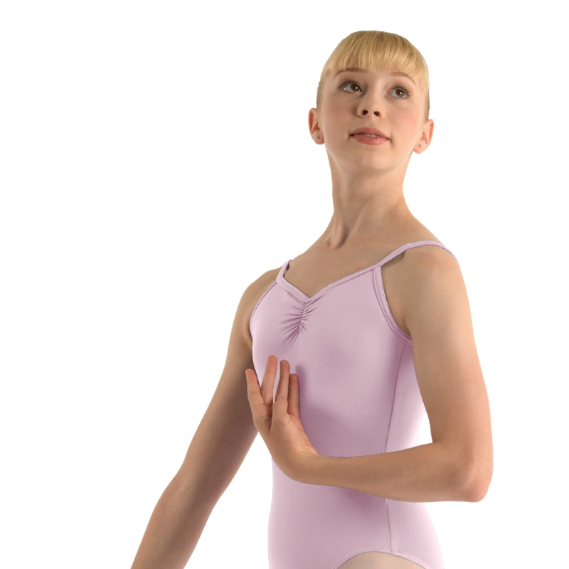 CAPUCINE Pinch Front Camisole Leotard