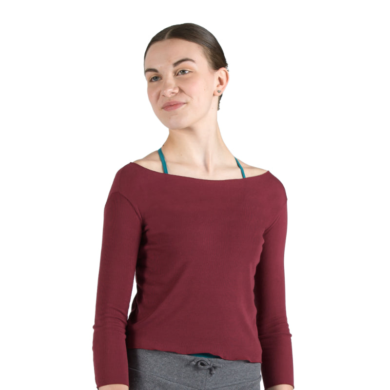 RUBY Long Sleeve Boatneck Shirt