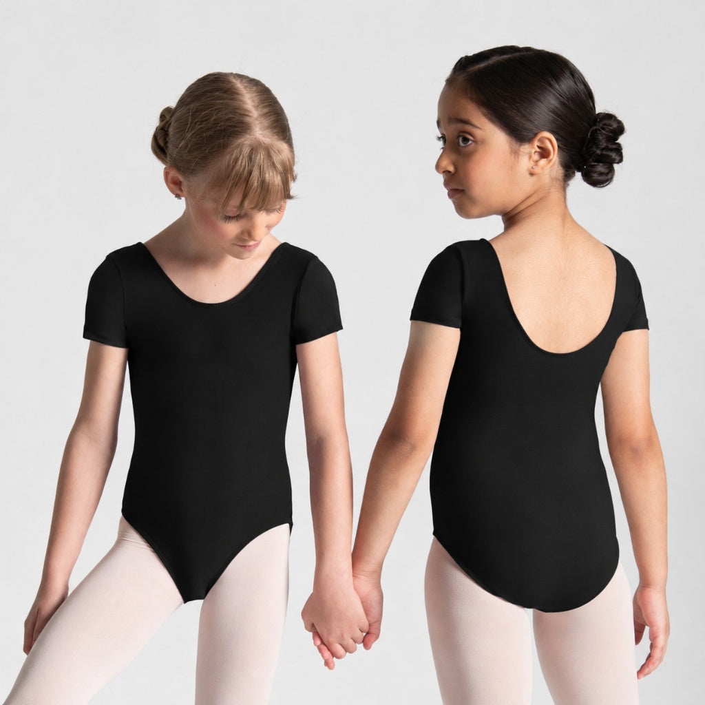 HALINE Short Sleeve Leotard