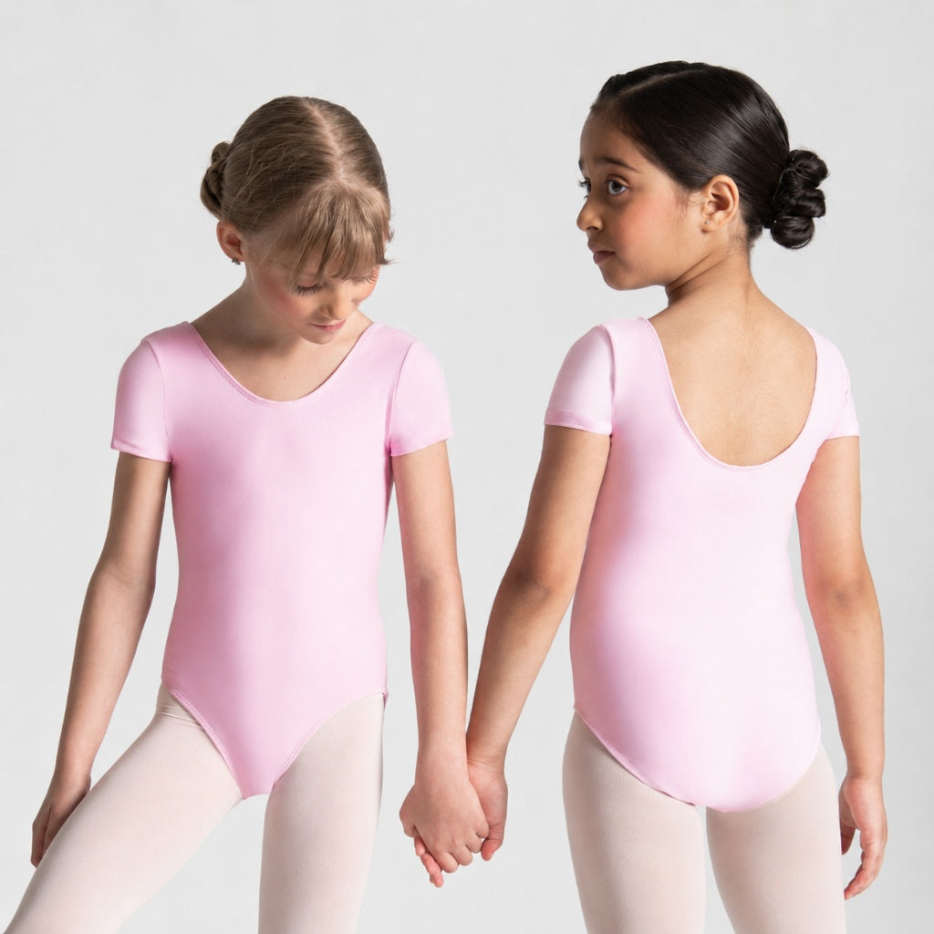 HALINE Short Sleeve Leotard