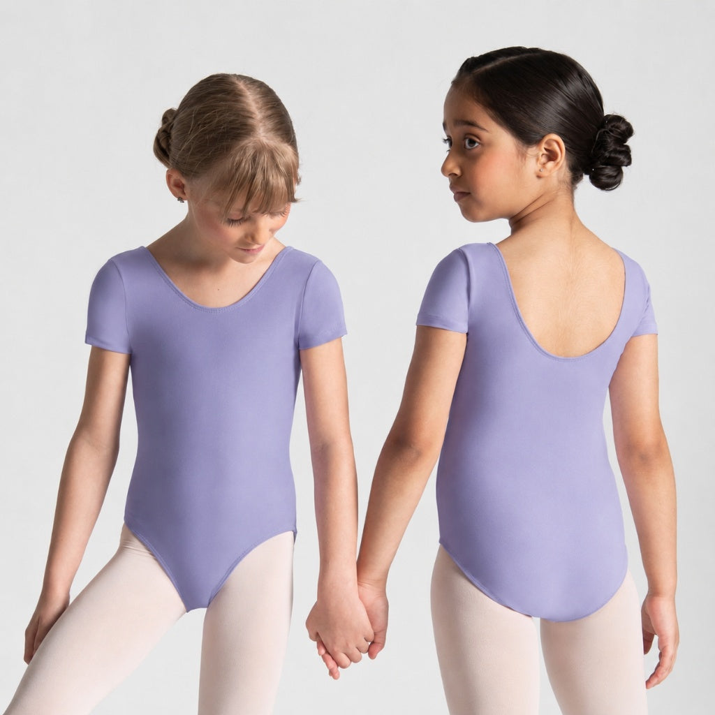 HALINE Short Sleeve Leotard