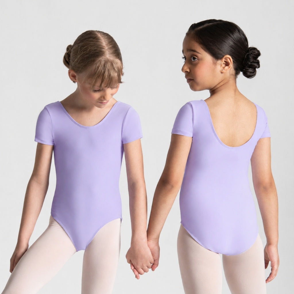 HALINE Short Sleeve Leotard