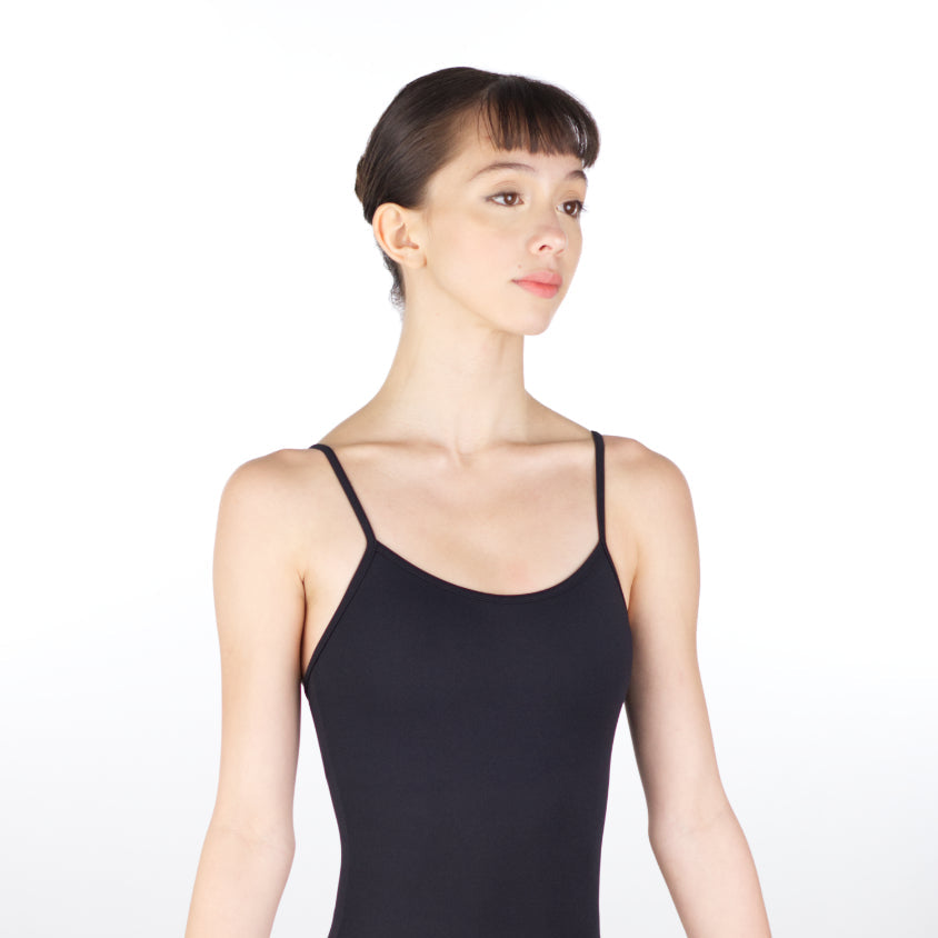 ROSALIE Adjustable Straps Round Neckline Camisole Leotard