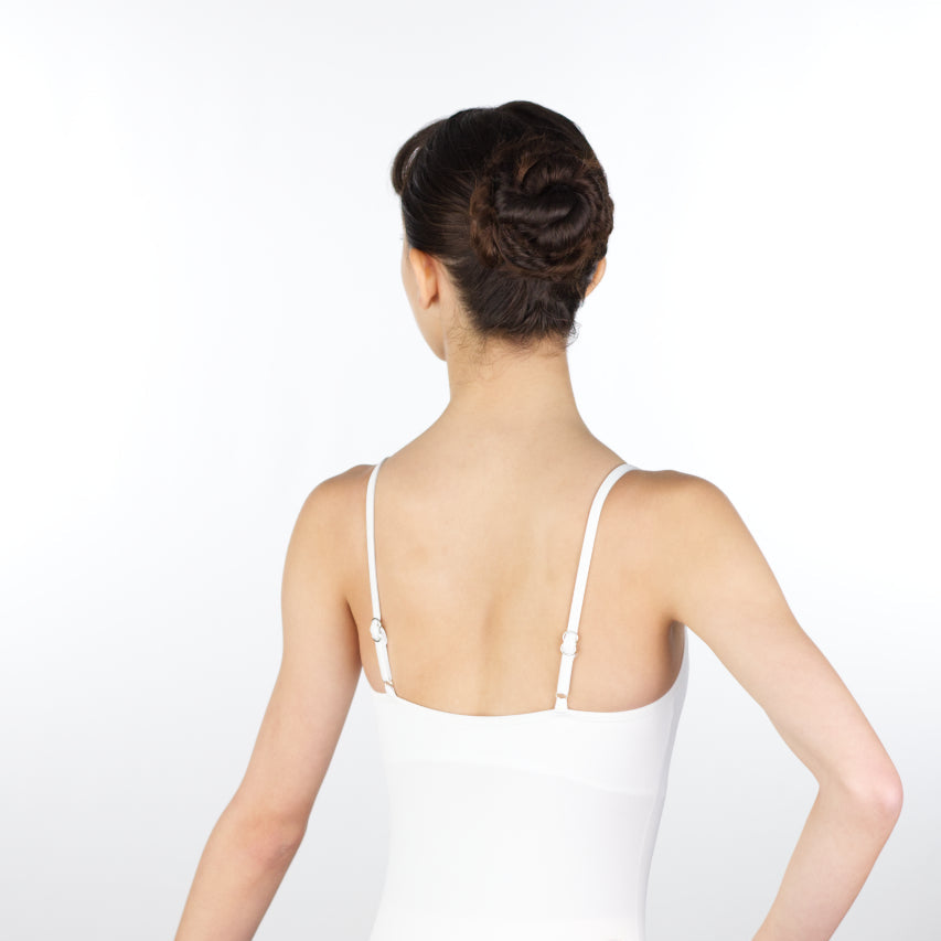 ROSALIE Adjustable Straps Round Neckline Camisole Leotard