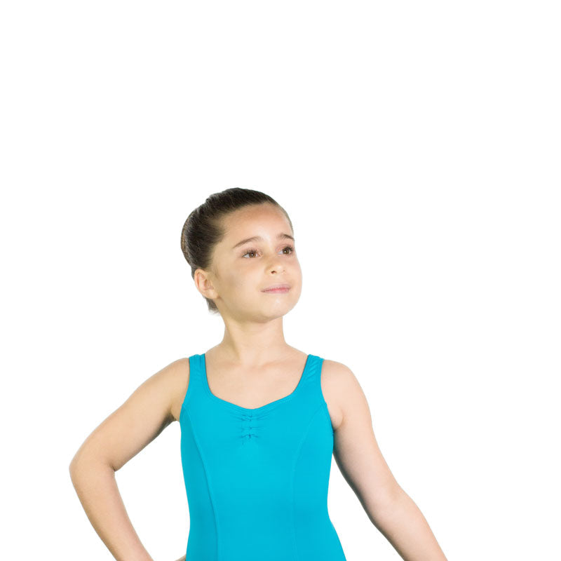 LUANA Adjustable Ruche Princess Seam Tank Leotard