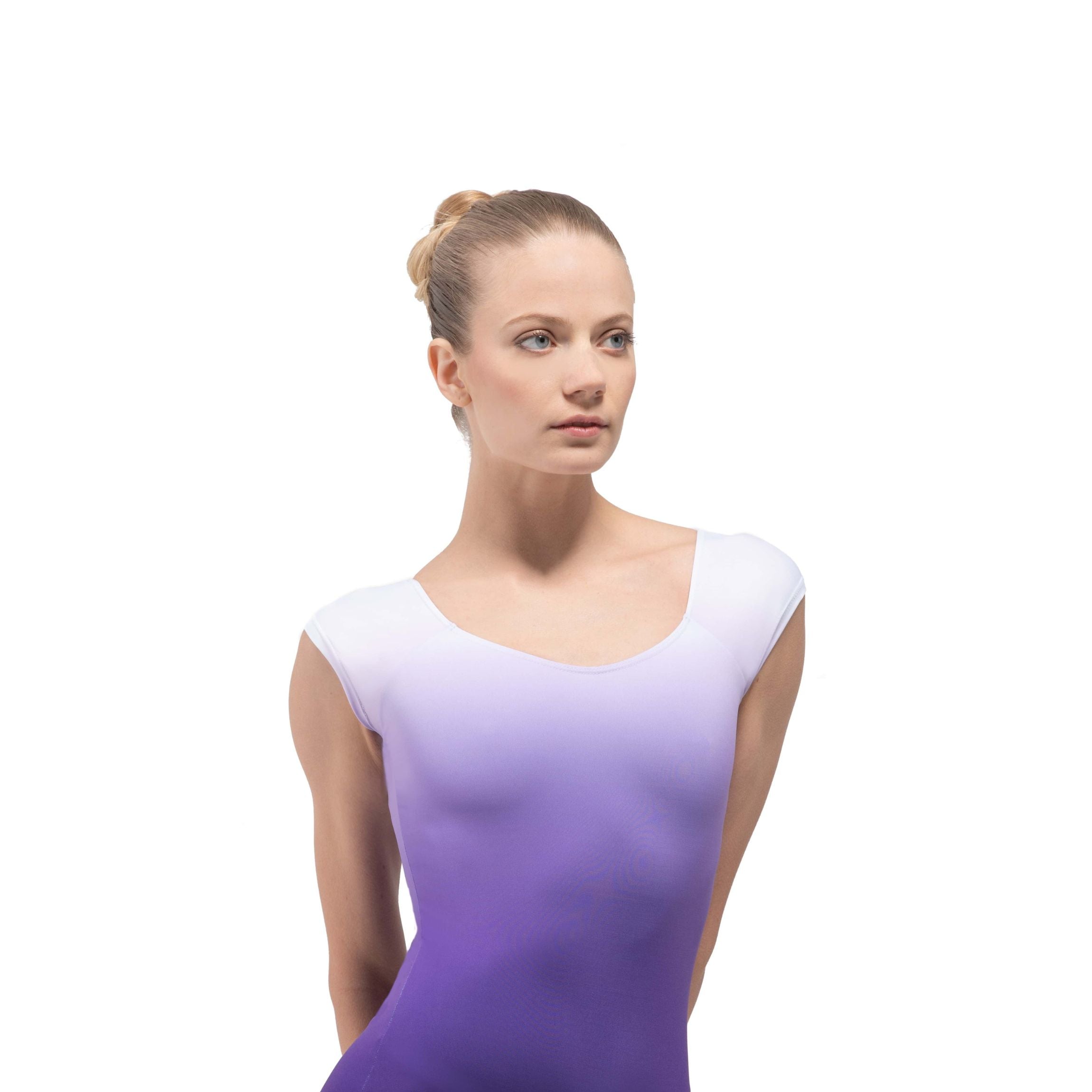 SOLANGE Cap Sleeve Low Pinch Back Leotard