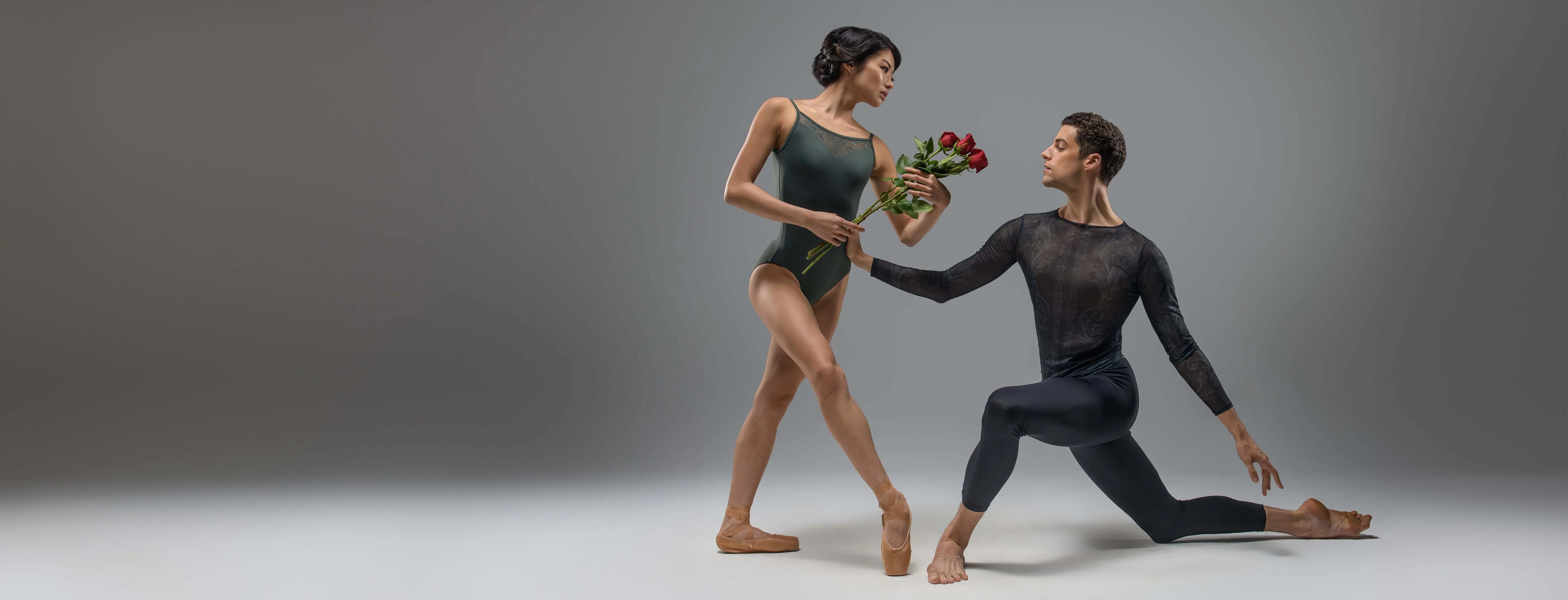 GINGER Zip Front Floral Back Leotard – Ballet Rosa