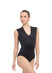 ANGELES V-Neck Open Back Leotard