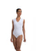 ANGELES V-Neck Open Back Leotard