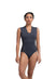 ANGELES V-Neck Open Back Leotard