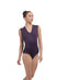 ANGELES V-Neck Open Back Leotard