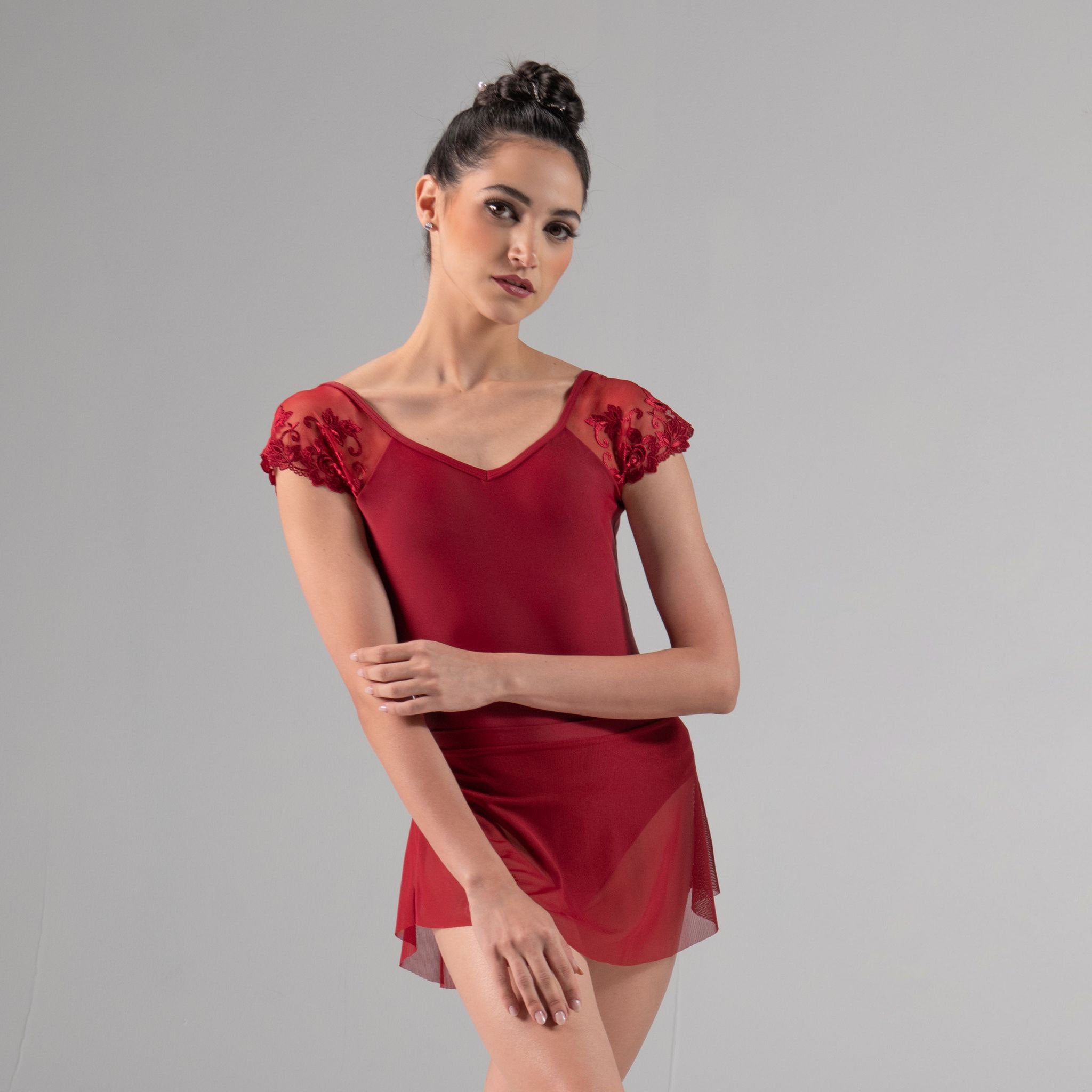 JOSEPHINE Cap Sleeve Low Back Leotard