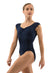 ITZEL Cap Sleeve Pinch Front & Back Princess Seam Leotard