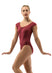 ITZEL Cap Sleeve Pinch Front & Back Princess Seam Leotard