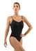 JANIA Twisted Ruche Princess Seam Camisole Leotard