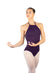VIENNA Structured Mesh Back Halter Leotard