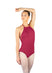 VIENNA Structured Mesh Back Halter Leotard