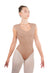 NARDIA Zip Front Broad Back Strap Leotard