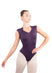 NARDIA Zip Front Broad Back Strap Leotard