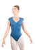 NARDIA Zip Front Broad Back Strap Leotard