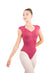 NARDIA Zip Front Broad Back Strap Leotard