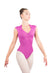 NARDIA Zip Front Broad Back Strap Leotard