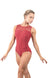 LAURA V-Notch Front Pinch Back Tank Leotard