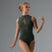 DELÉON Crewneck Mesh Cut Out Open Back Leotard