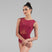 ORANE Asymmetrical Mesh Cut Out V-Back Tank Leotard