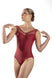 BOHÈME Lace Mock Sweetheart Front Motif Scoop Back Leotard