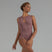 SOSSIA Crew Neck Keyhole Front Double Marquis Back Tank Leotard