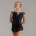 GISELLE Triple Keyhole Lace Overlay Tank Leotard