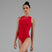 NADÉGE Asymmetrical Crew Neck Leotard