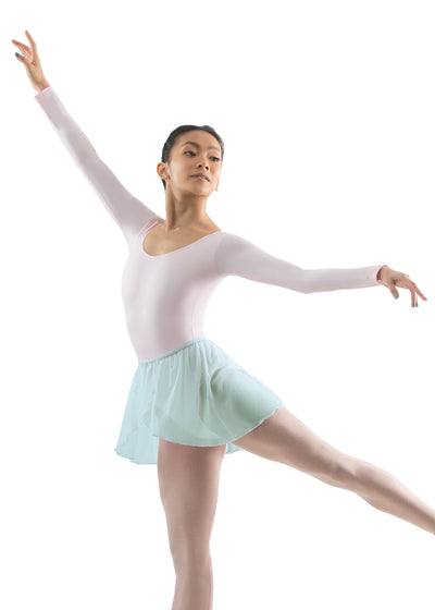 BETHANIE Pull On Mock Wrap Skirt Aqua
