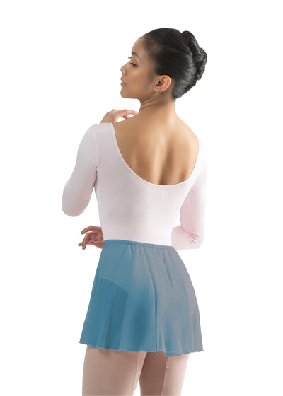 BETHANIE Pull On Mock Wrap Skirt Encre Bleu