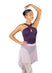 MILLIE Ruched Waist High-Low Pull On Skirt