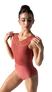 DAPHNE Structured Mesh Front Low Back Tank Leotard