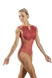 DELIA Triple Keyhole Lace Overlay Tank Leotard