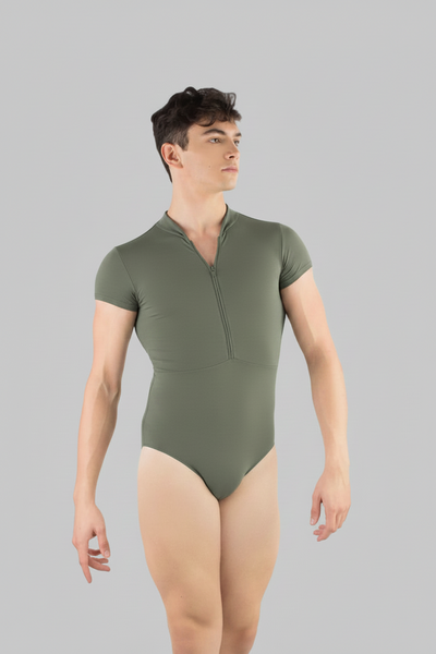 ENDO Short Sleeve Zip Front Leotard Microfibre Year 2