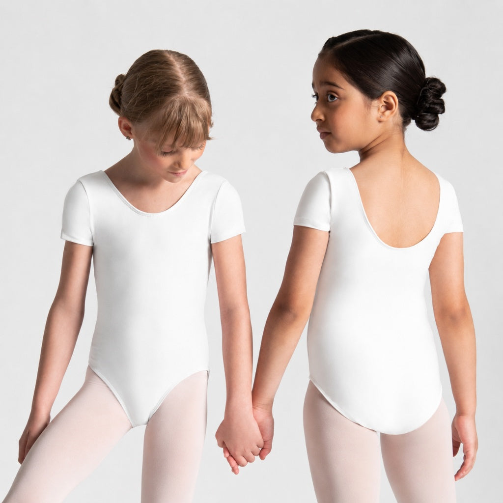 HALINE Short Sleeve Leotard