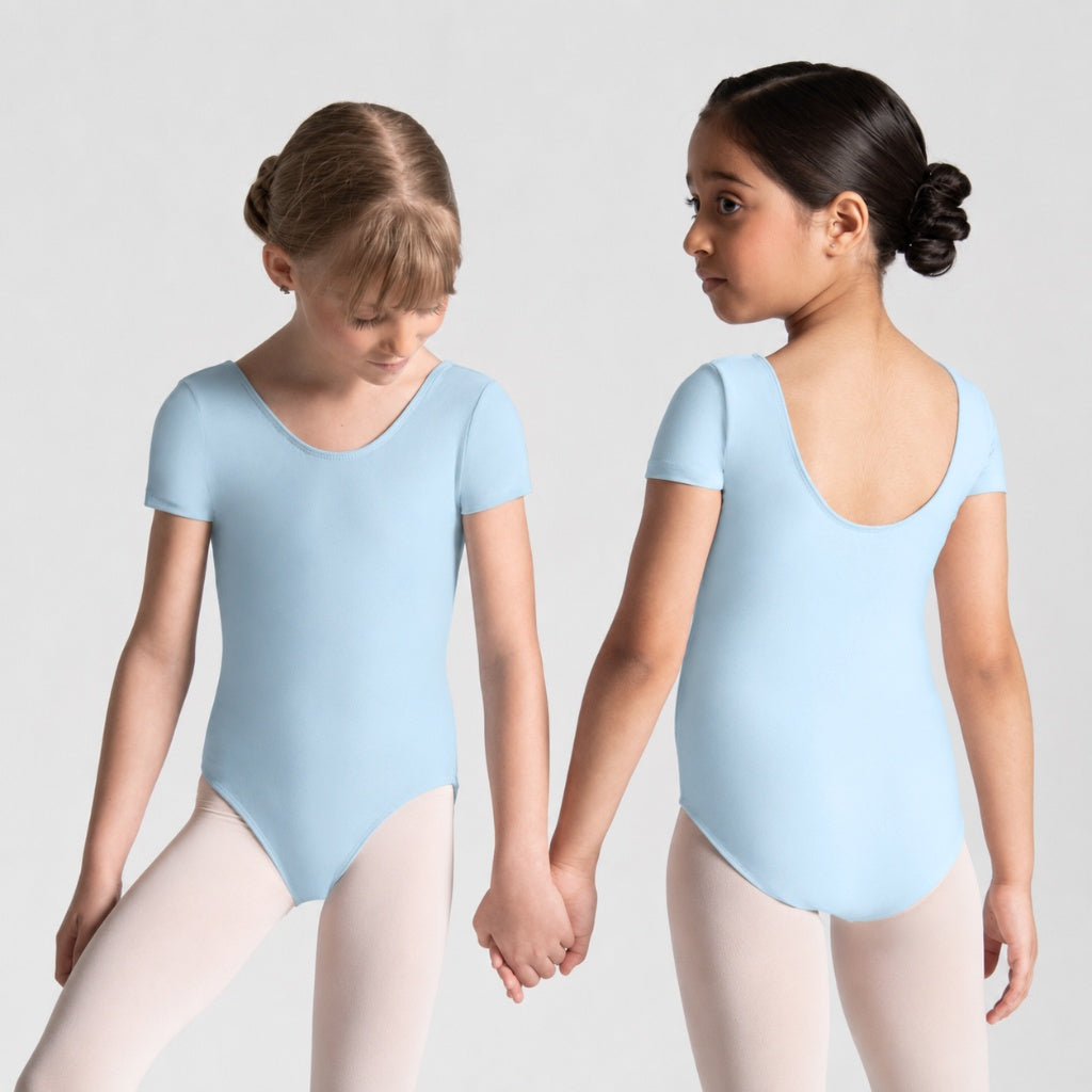 HALINE Short Sleeve Leotard