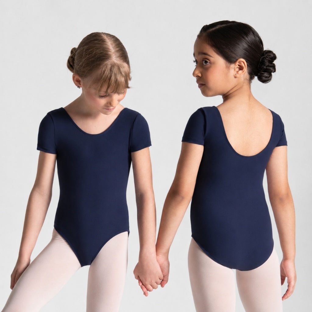 HALINE Short Sleeve Leotard