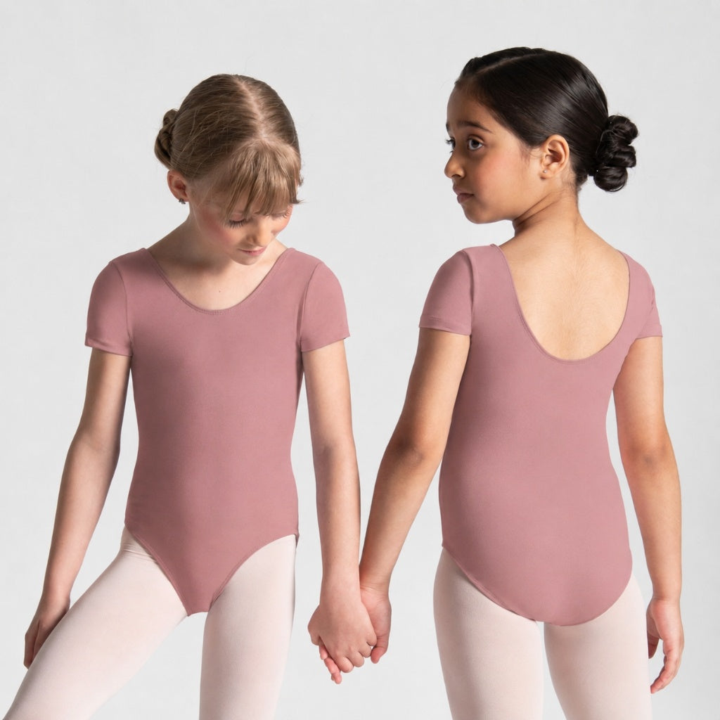 HALINE Short Sleeve Leotard