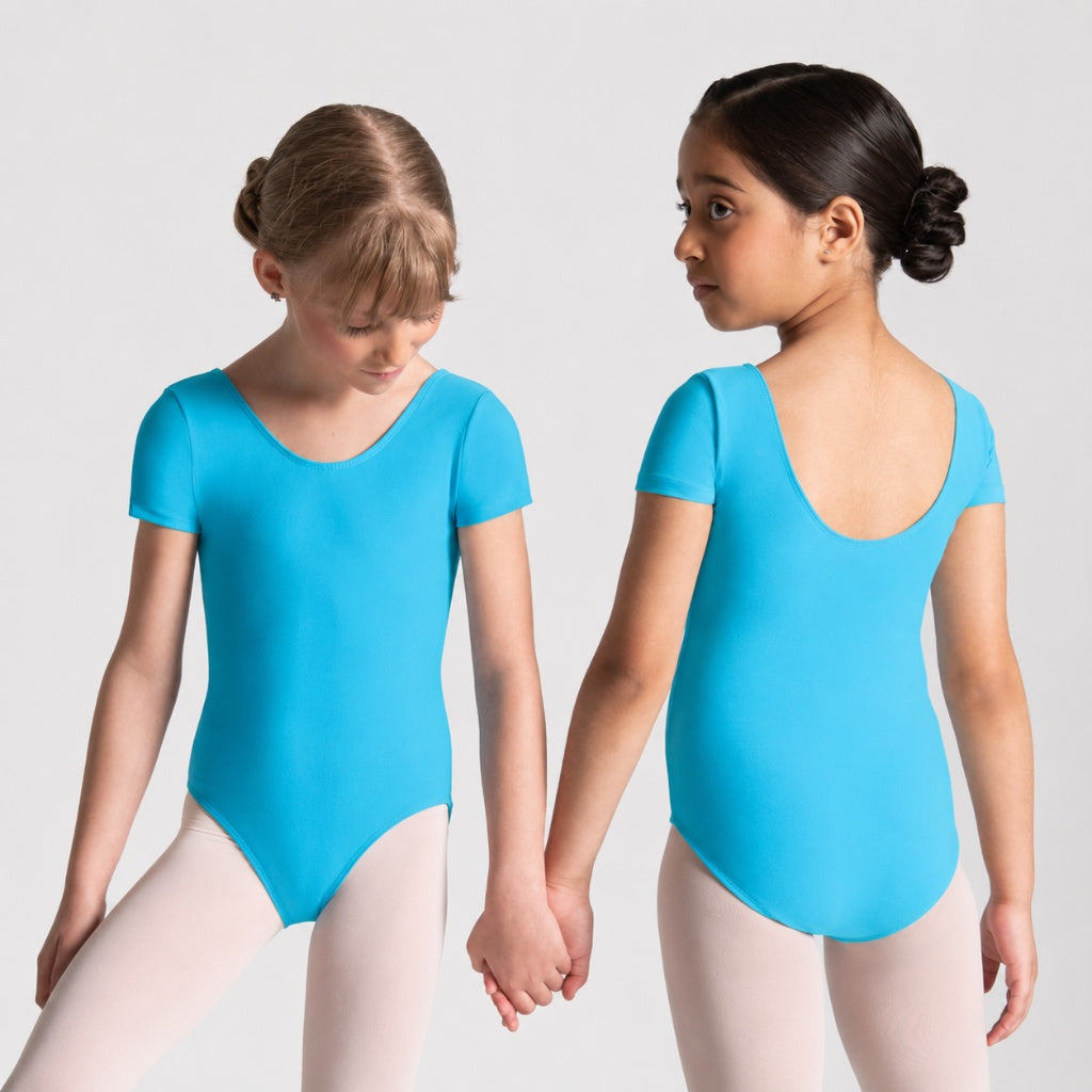 HALINE Short Sleeve Leotard