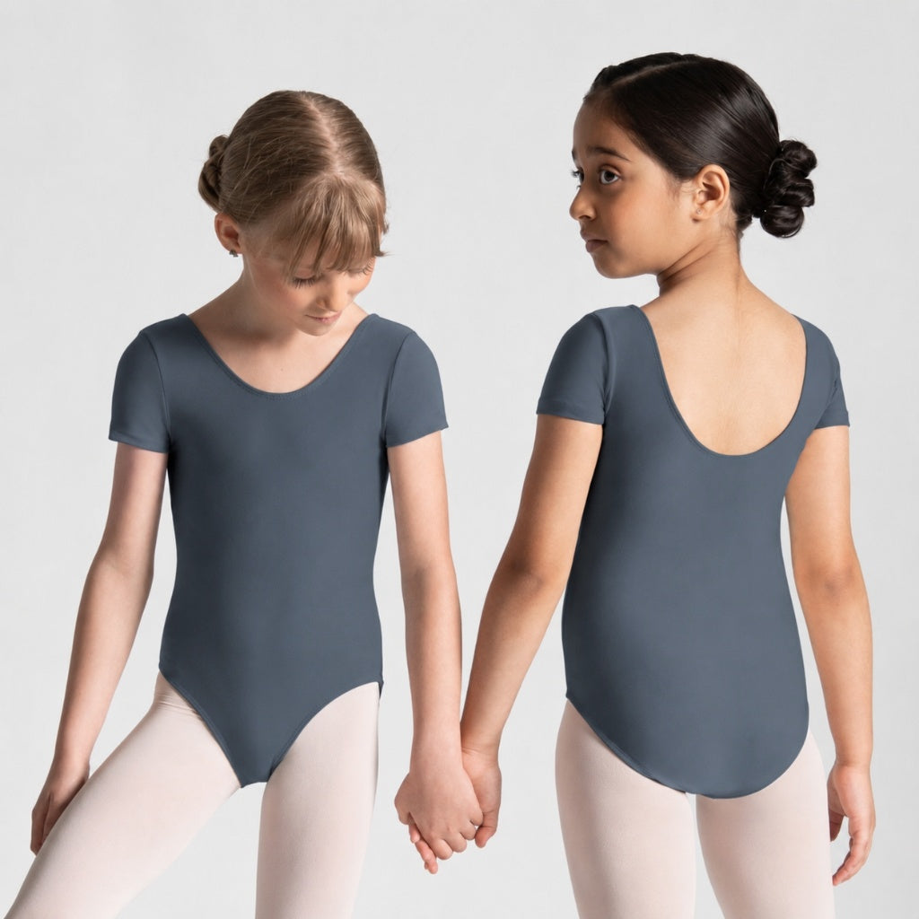 HALINE Short Sleeve Leotard